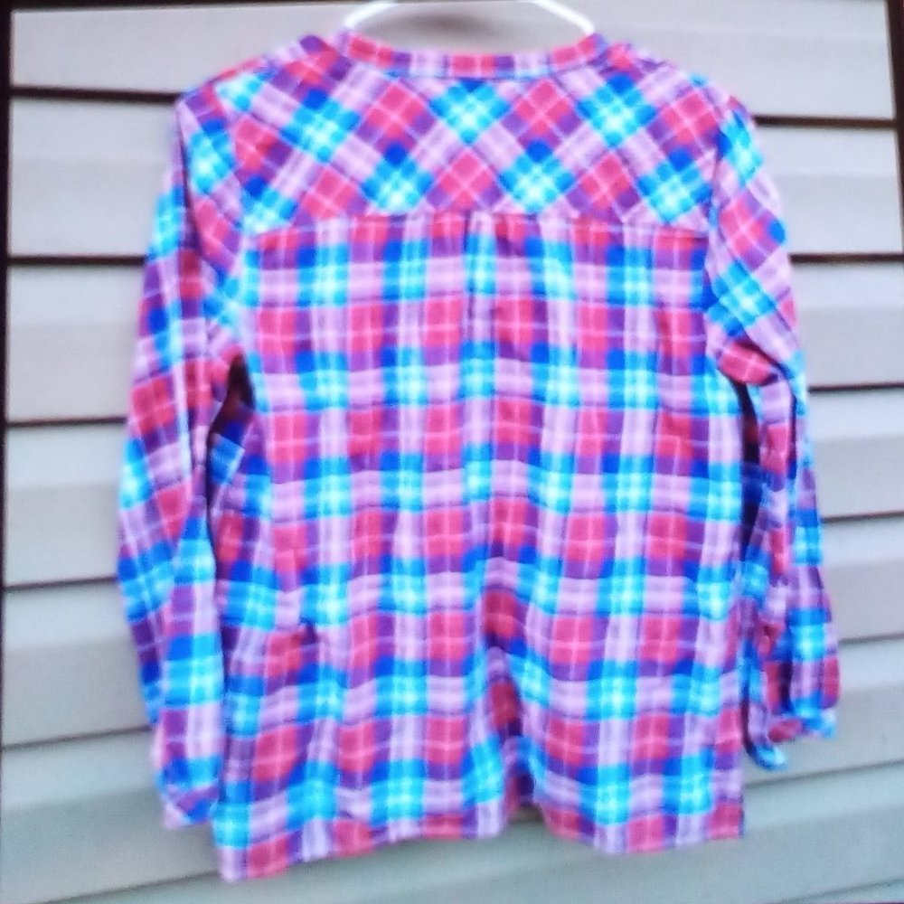 J. Crew Ruffle Flannel Top. - Picture 5 of 5